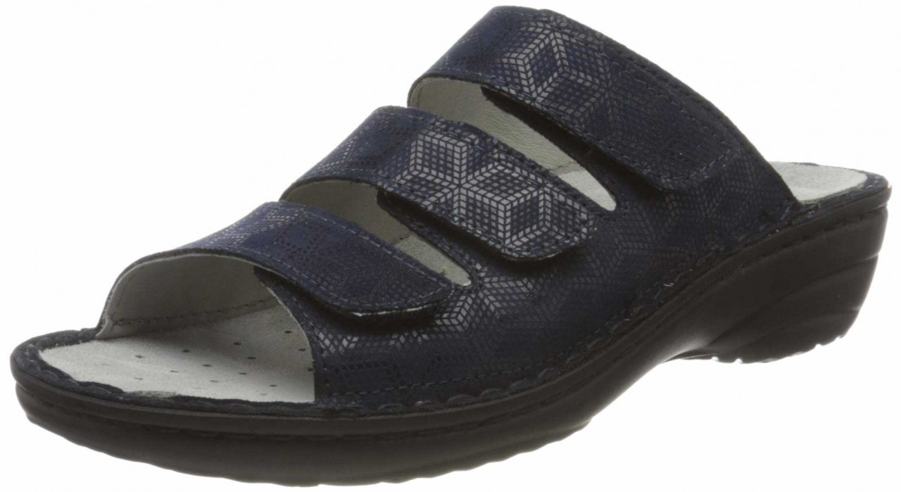 ROHDE Keilsandalen blau
