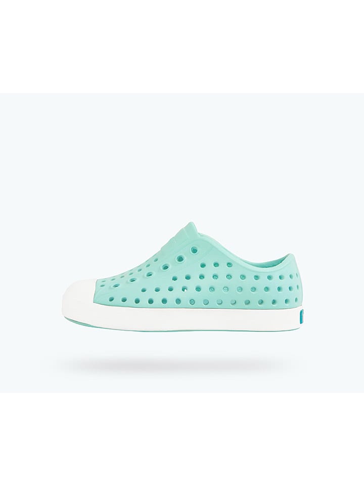 Native Slipper in Türkis/ Weiß günstig kaufen