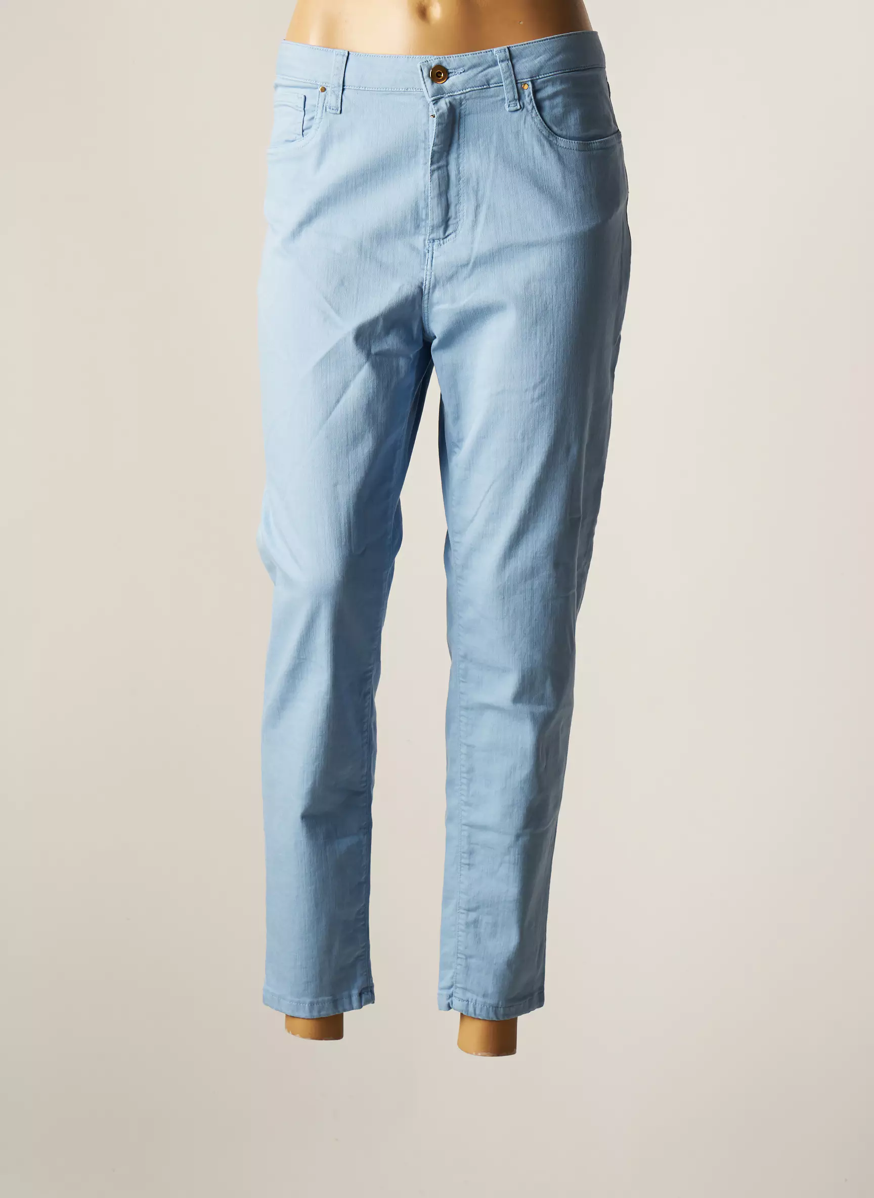 Lcdn Pantalons Slim Femme couleur bleu