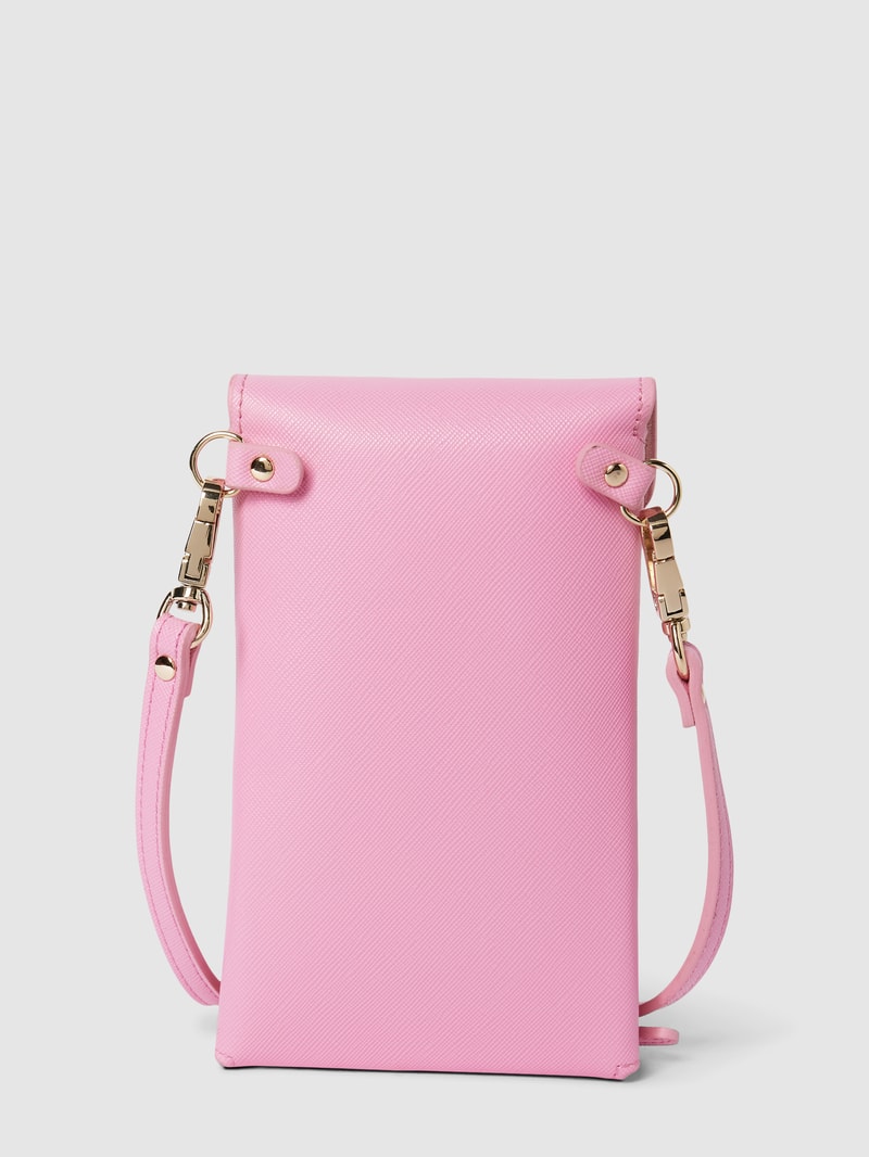 Handytasche mit Label-Applikation in mint