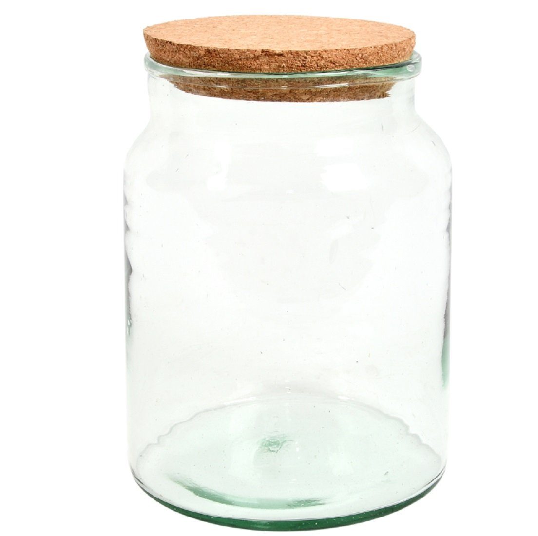 esschert design Übertopf Halboffene Terrarium Flasche Glas 5L Pflanzen Deko Gewächs Haus Blumen Kork Haus