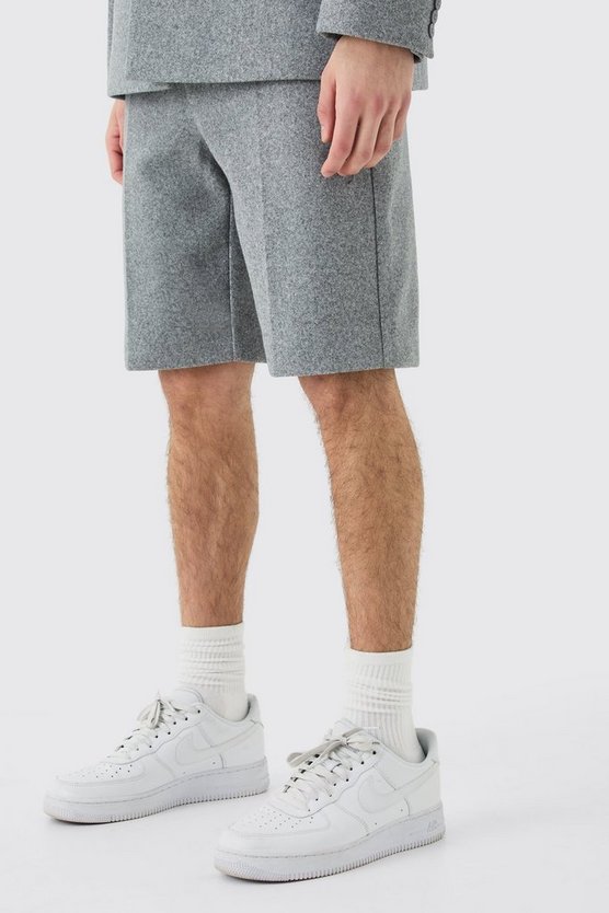 Melton Shorts aus Wolle