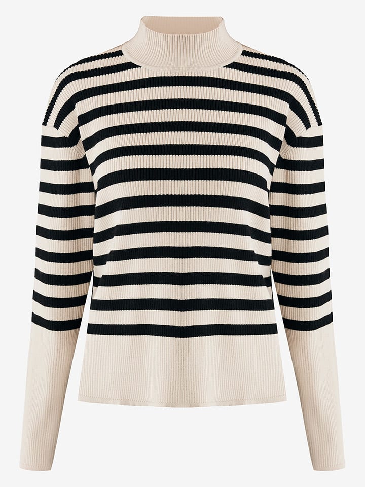 Mexx Pullover in Beige/ Schwarz günstig kaufen