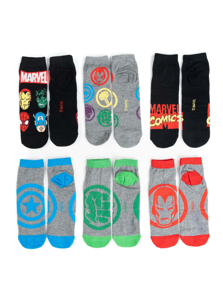 Marvel Marvel Socken Adventskalender mit 12 Paar Socken kurz und lang in Mehrfarbig günstig kaufen 40-45