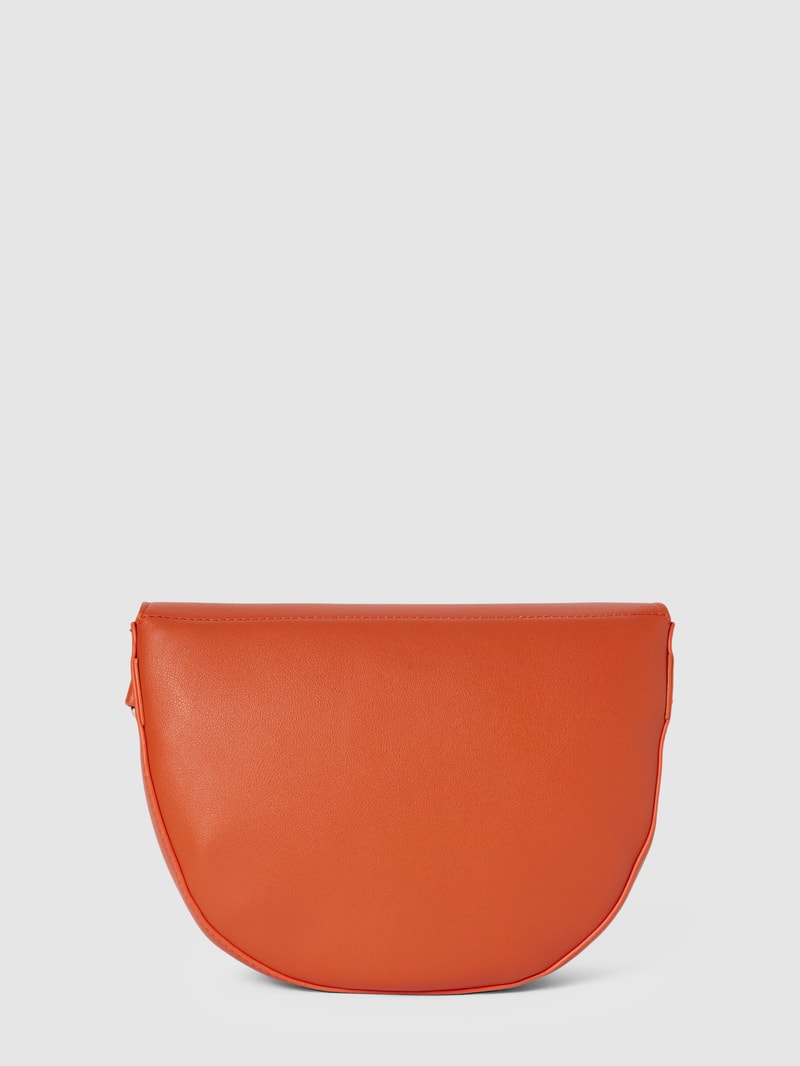 Handtasche mit Label-Details Modell 'Bigs' in dunkel orange
