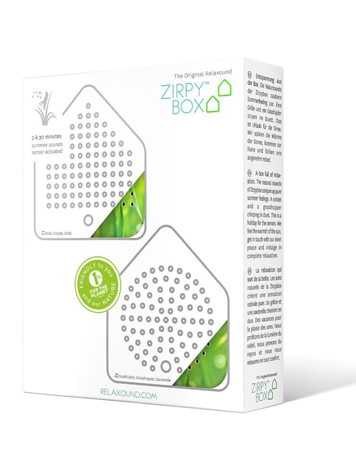 Zwitscherbox 2er-Set: Zirpyboxen in Grün - (B)7 x (H)7,7 x (T)4 cm günstig kaufen onesize