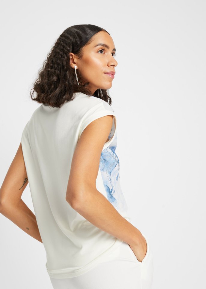 Blusenshirt mit Blumen-Print