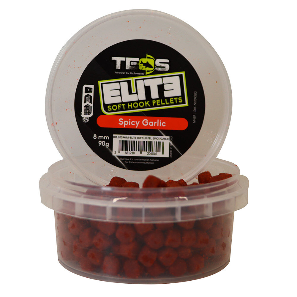 Pellets Soft Hook Teos Elite Spicy Garlic 8mm 90g