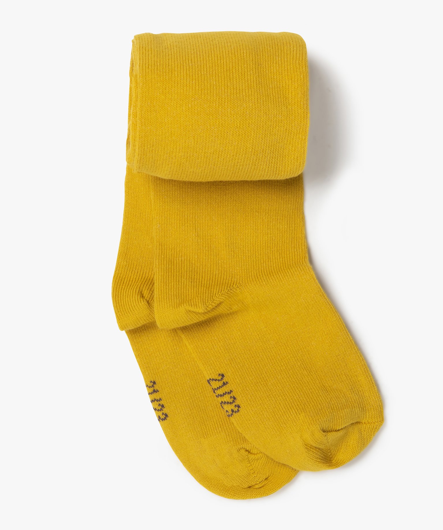 Collant uni bébé fille jaune | GEMO