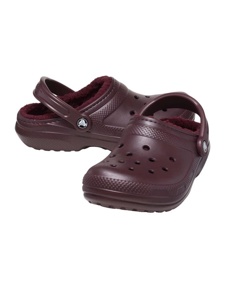 Crocs Clog 'Lined' in dunkelrot günstig kaufen