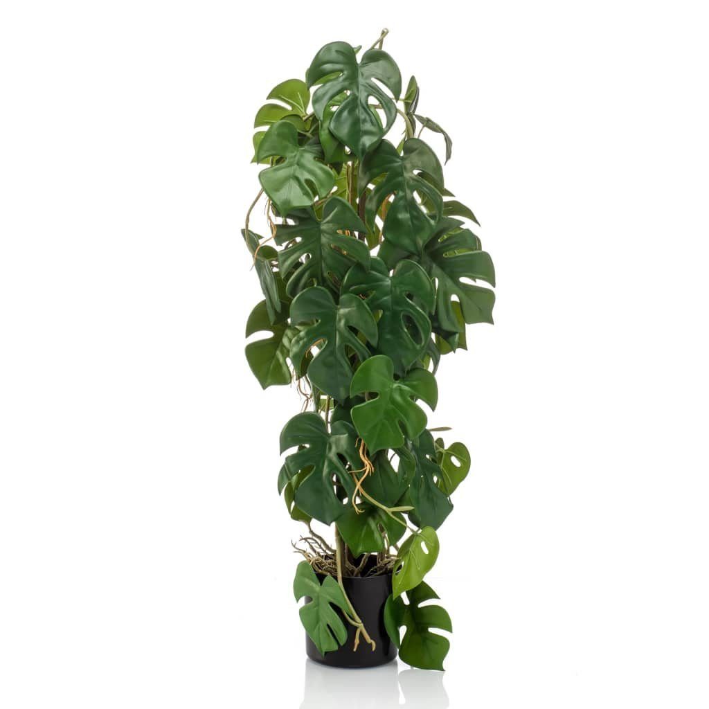 Kunstrasen Künstliche Monstera 75 cm im Topf, Emerald, Höhe: 75 mm