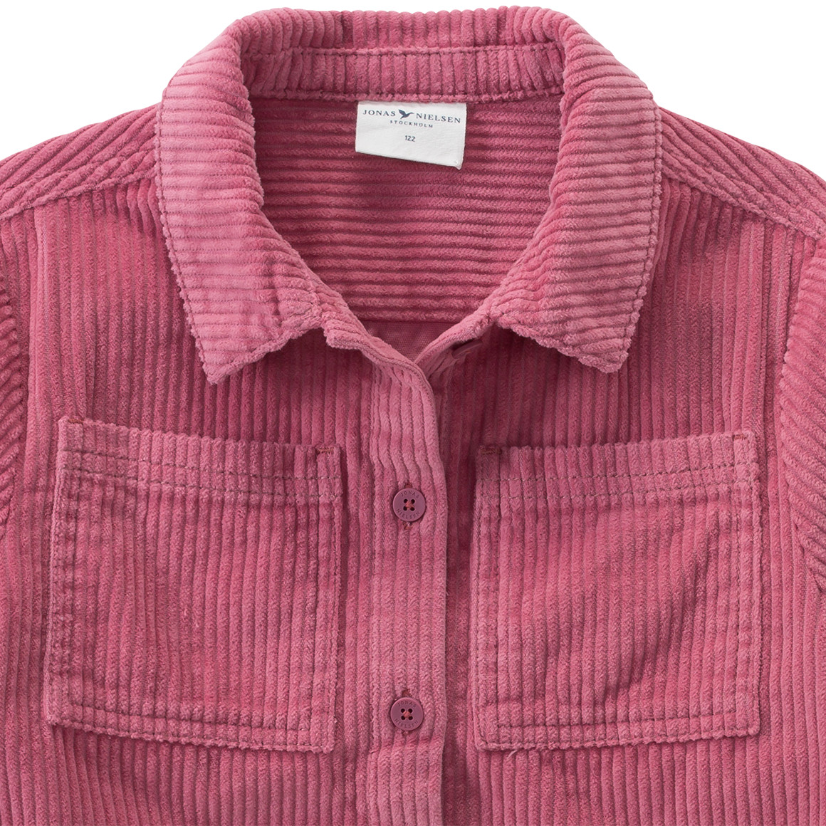 Mädchen Overshirt mit Stehkragen