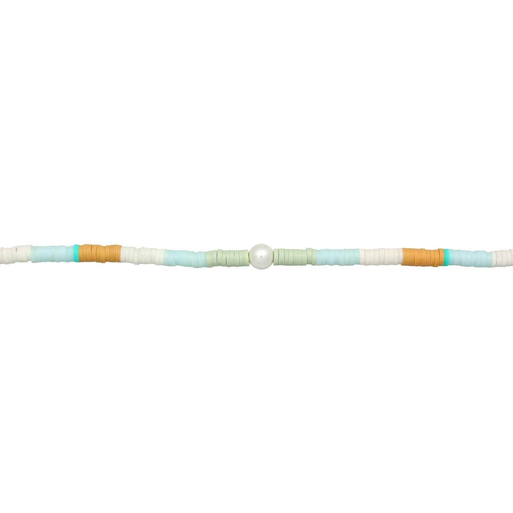 Elli Elli Collier Femmes Surfer Heishi perles coquillage en argent sterling 925 collier