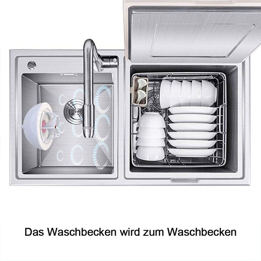 FeelGlad Arbeitsplatte Mini USB Geschirrspüler Ultraschall Geschirrspüler Tragbar für Küchenspüle Haushaltsreinigung