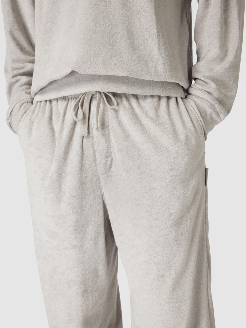 Sweatpants aus Frottee Modell 'COZY LOUNGE' in stein