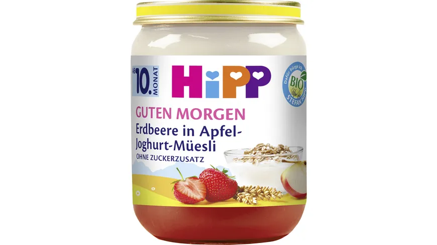 HiPP Bio Guten Morgen Erdbeere in Apfel-Joghurt-Müesli 160 g