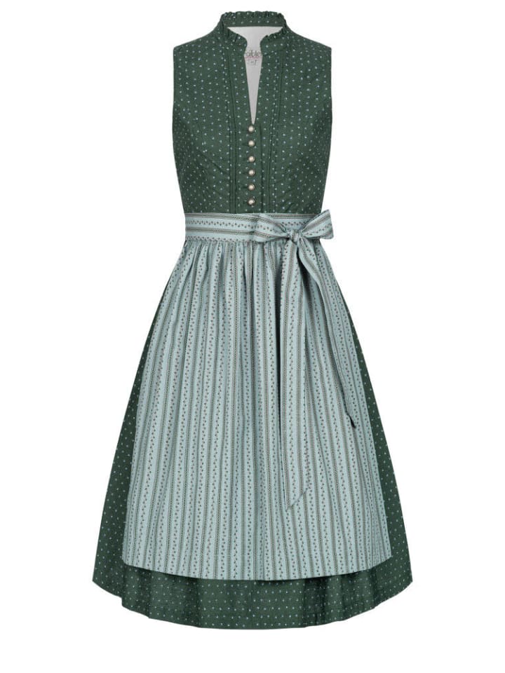 Nübler Dirndl midi Jette in Petrol günstig kaufen