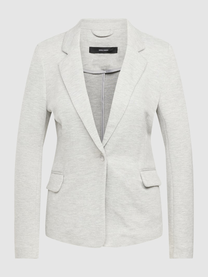 Blazer mit Pattentaschen Modell 'JULIA' in mittelgrau