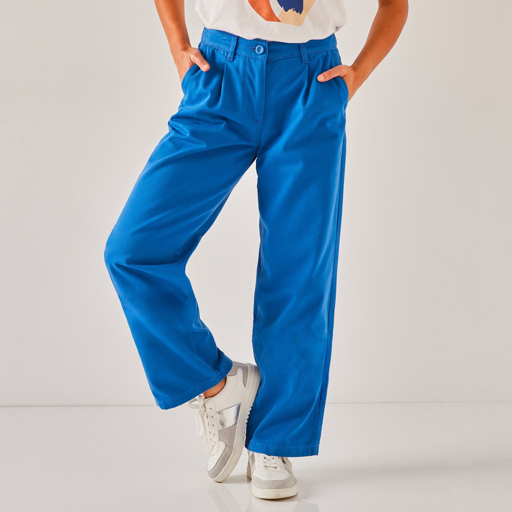 Pantalon droit large, spéciale petites