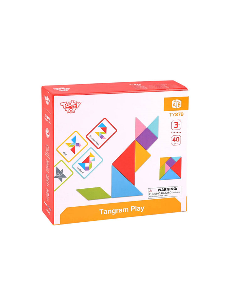 Tooky Toy Holz Puzzle Tangram TY879 in bunt günstig kaufen onesize