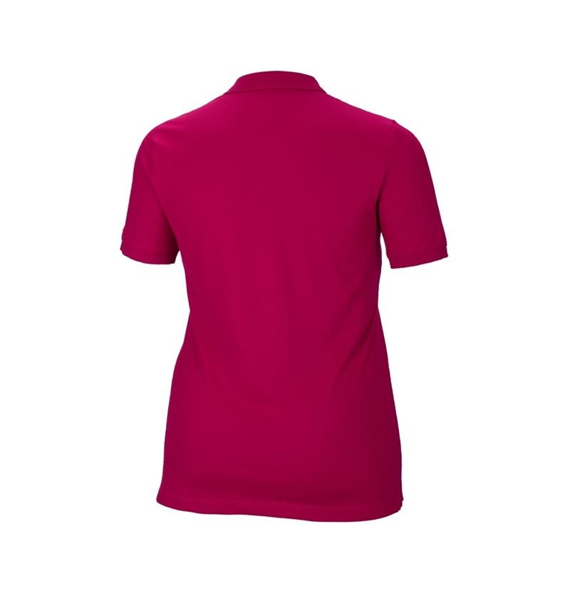 e.s. Piqué-Polo cotton stretch, Damen, plus fit