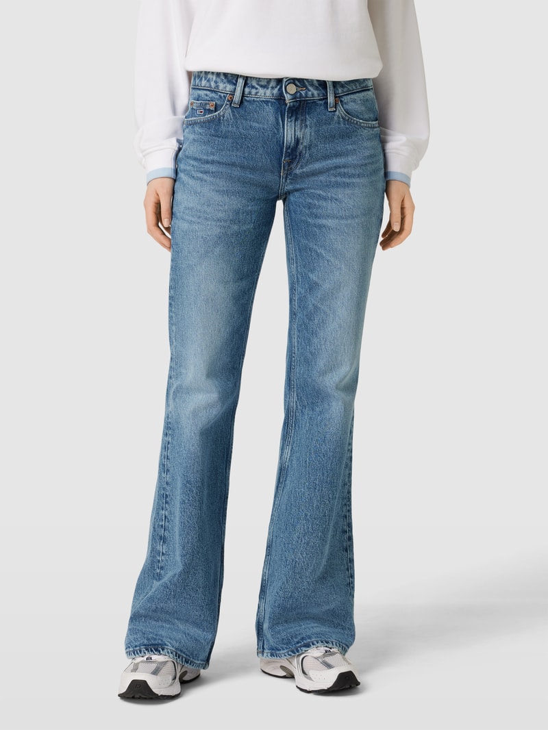 Flared Cut Jeans mit Label-Patch Modell 'SOPHIE' in jeans
