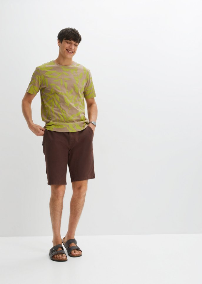 Coloured Jeans-Bermuda, Loose Fit