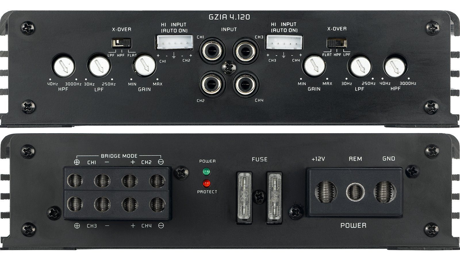 Ground Zero GZIA 4.120 4-Kanal High-Quality Class A B Verstärker 480 Watt RMS Verstärker (Anzahl Kanäle: 4-Kanal)