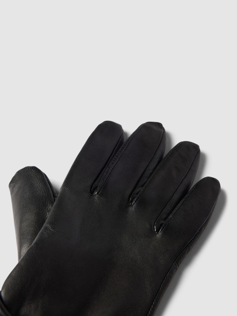 Handschuhe mit Knoten-Detail Modell 'Olivia Touch' in schwarz