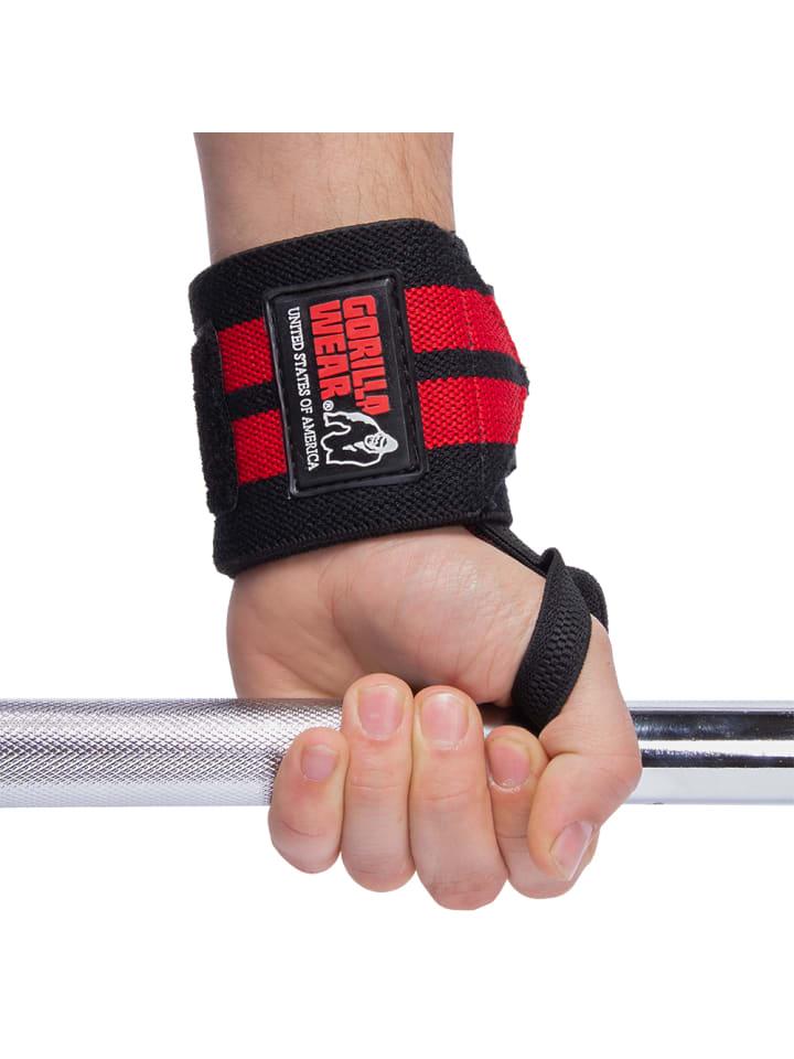 Gorilla Wear Handgelenkbandagen - Pro - Schwarz/Rot günstig kaufen Verpackungseinheit