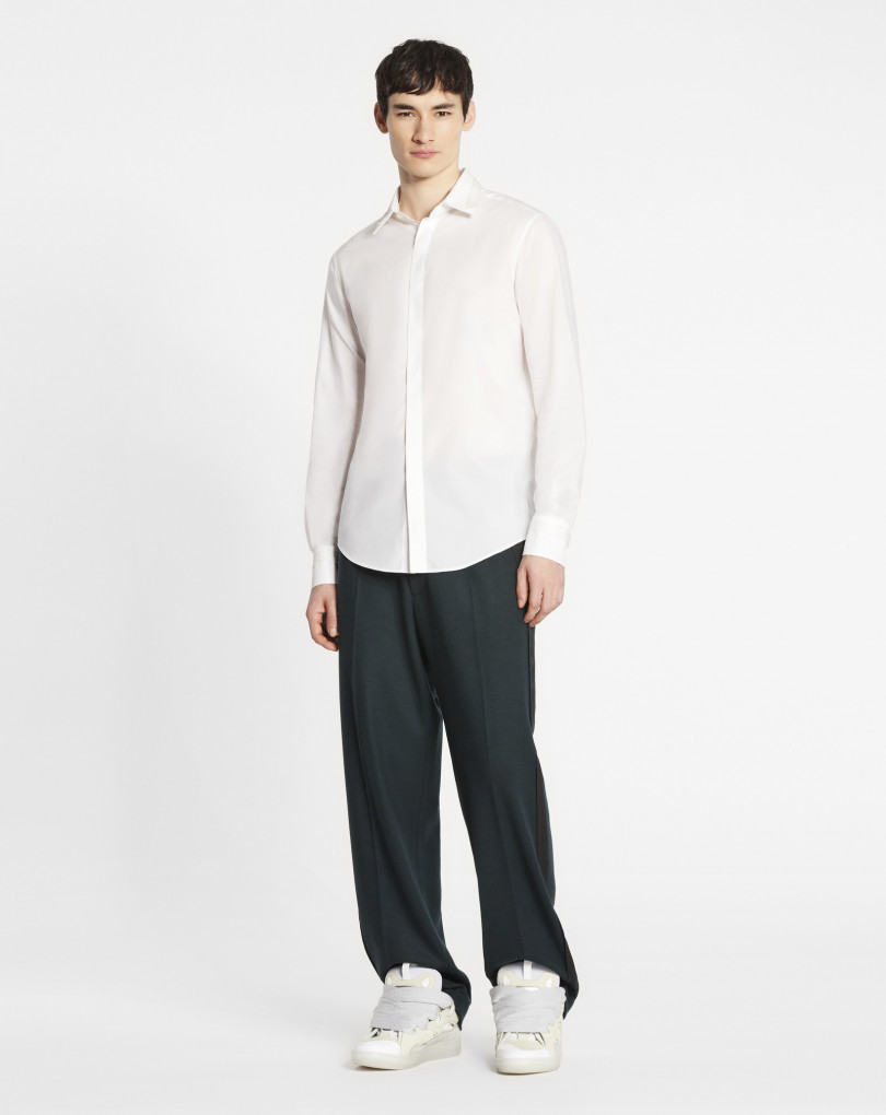 CHEMISE A DETAILS GROS GRAIN