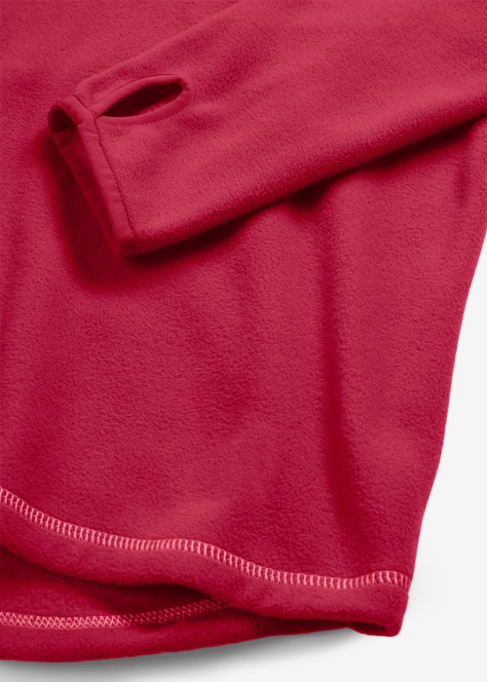 Fleeceshirt mit Daumenloch am Ärmel