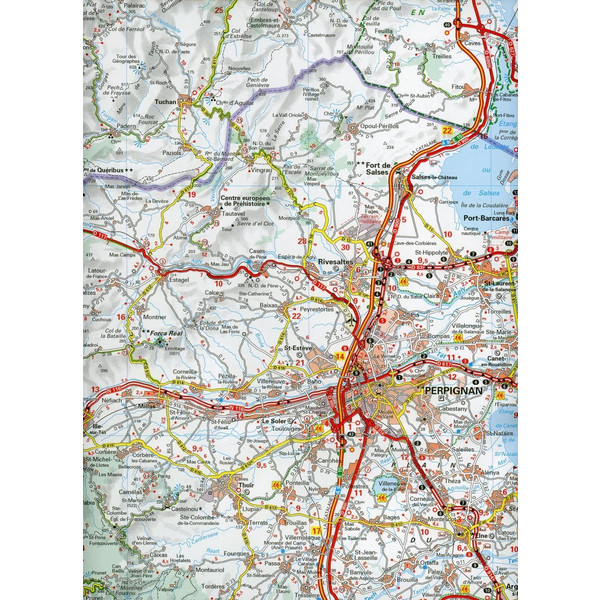 Michelin Roussillon - Straßenkarte