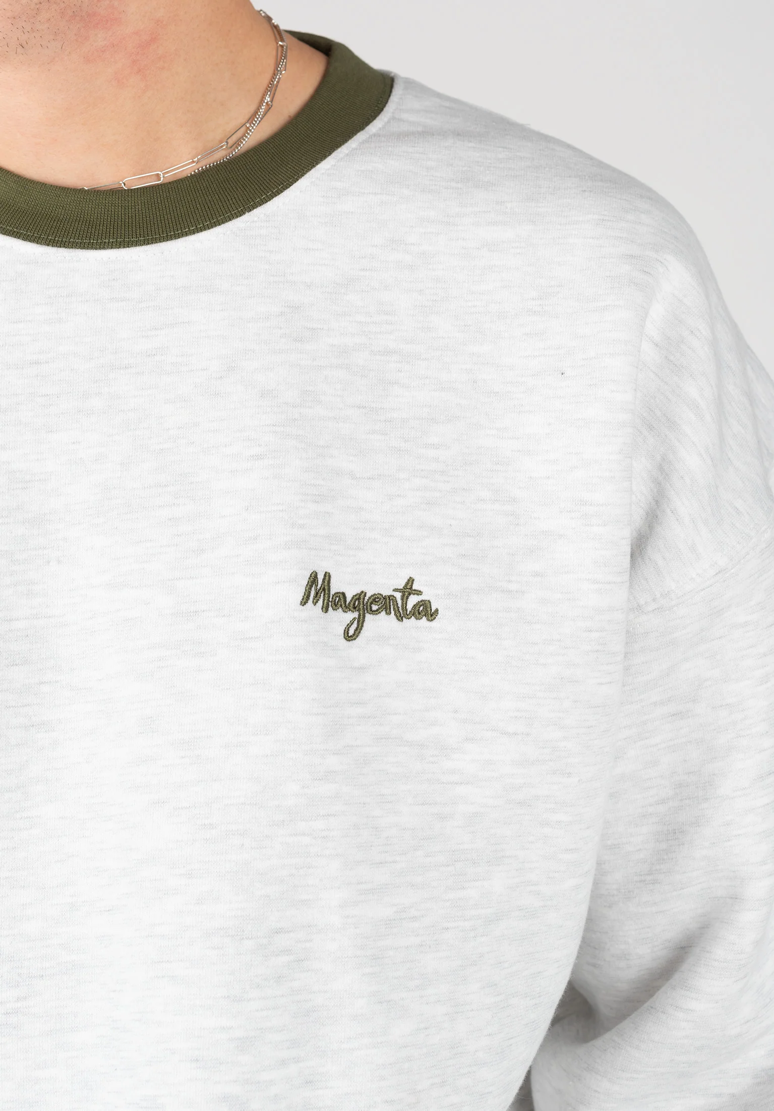 Script Collar Crewneck