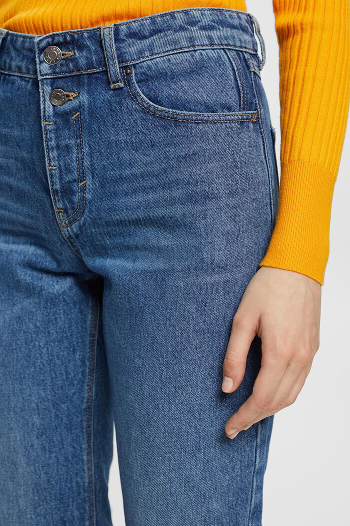 Ausgestellte Cropped-Mid-Rise-Stretchjeans