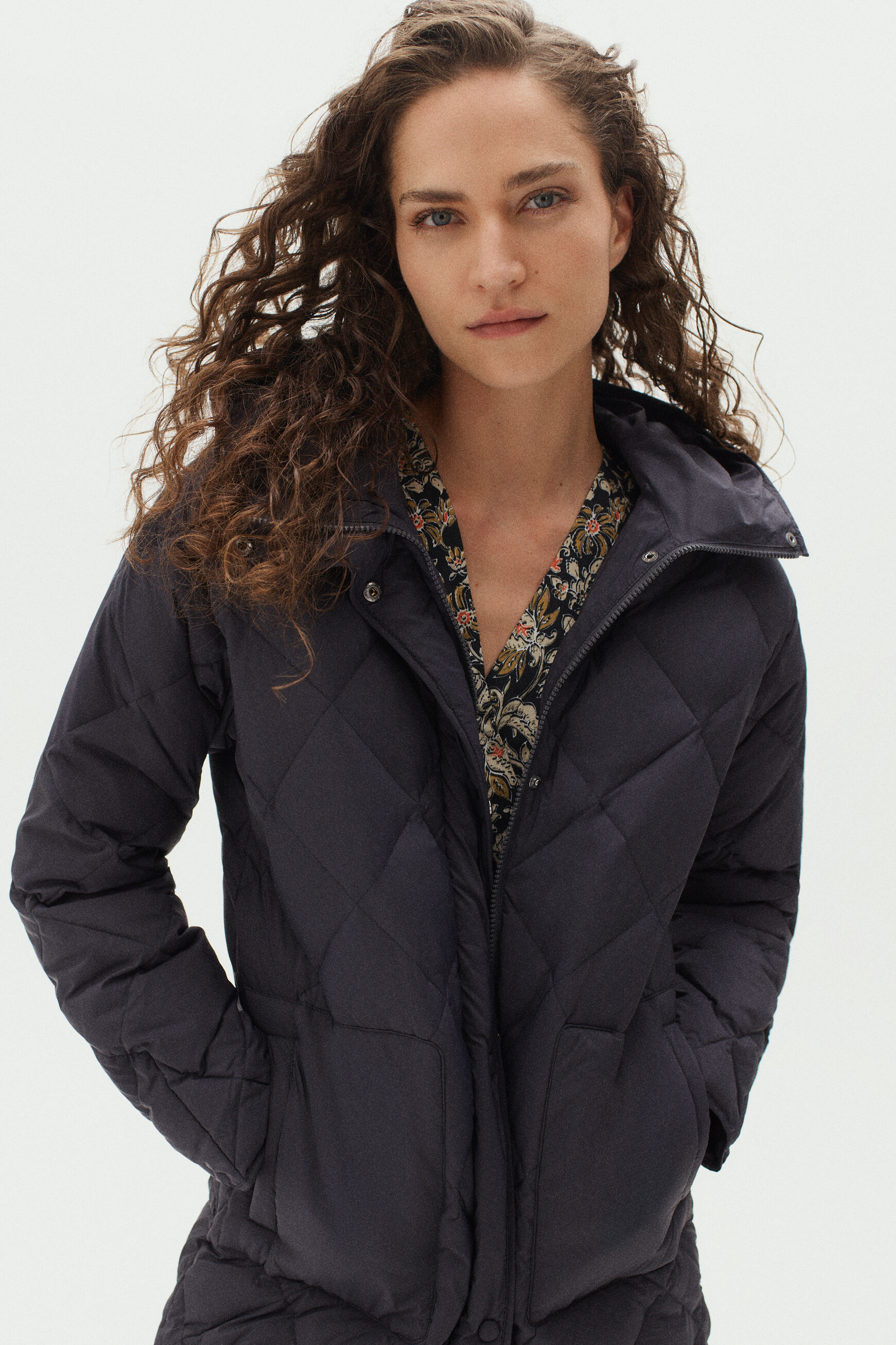 doudoune alfred bleu marine femme