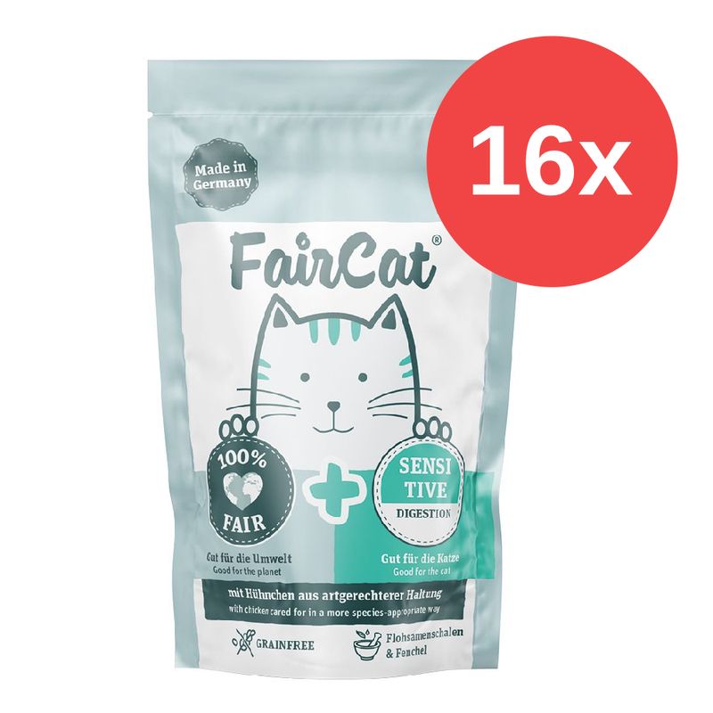 Sparpaket FairCat Nassfutterbeutel 16 x 85 g