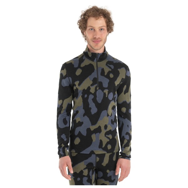 Icebreaker - 260 Vertex L/S Half Zip Natural Cam - Merinounterwäsche