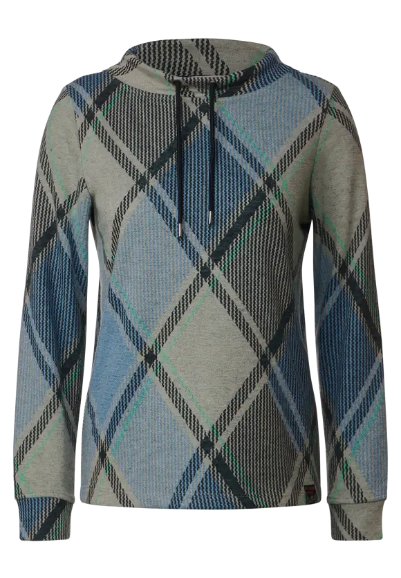 CECIL Langarmshirt Kariert