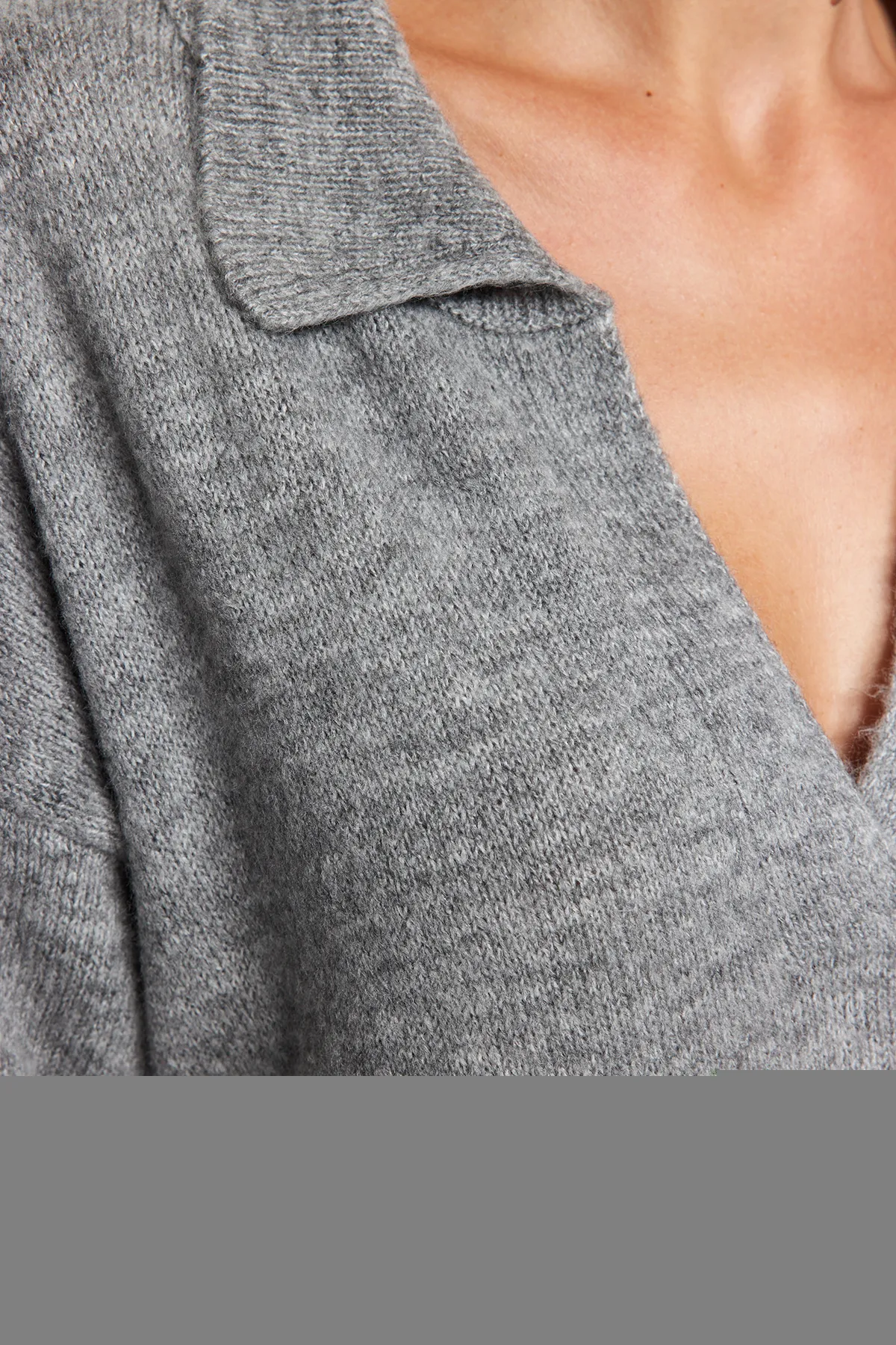 Trendyol Collection  Graues, nachhaltigeres Midi-Strickkleid TWOAW24EL00520