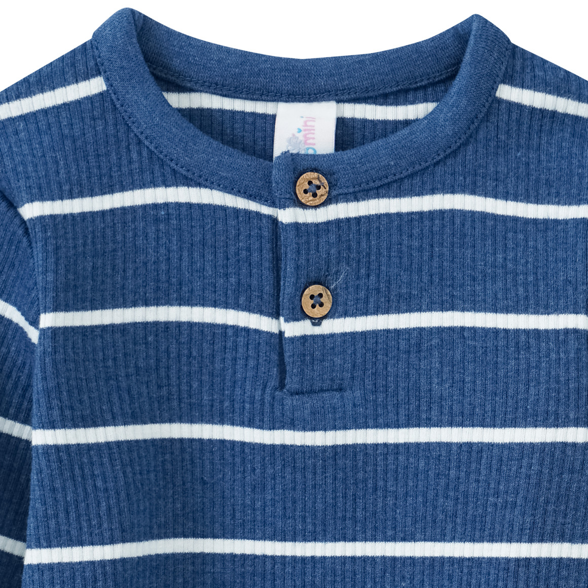 Baby Langarmshirt mit Rippstruktur