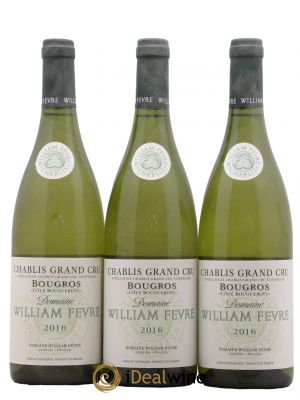 Chablis Grand Cru Bougros Côte Bouguerots William Fèvre (Domaine)  2016 - Lot de 3 Bouteilles