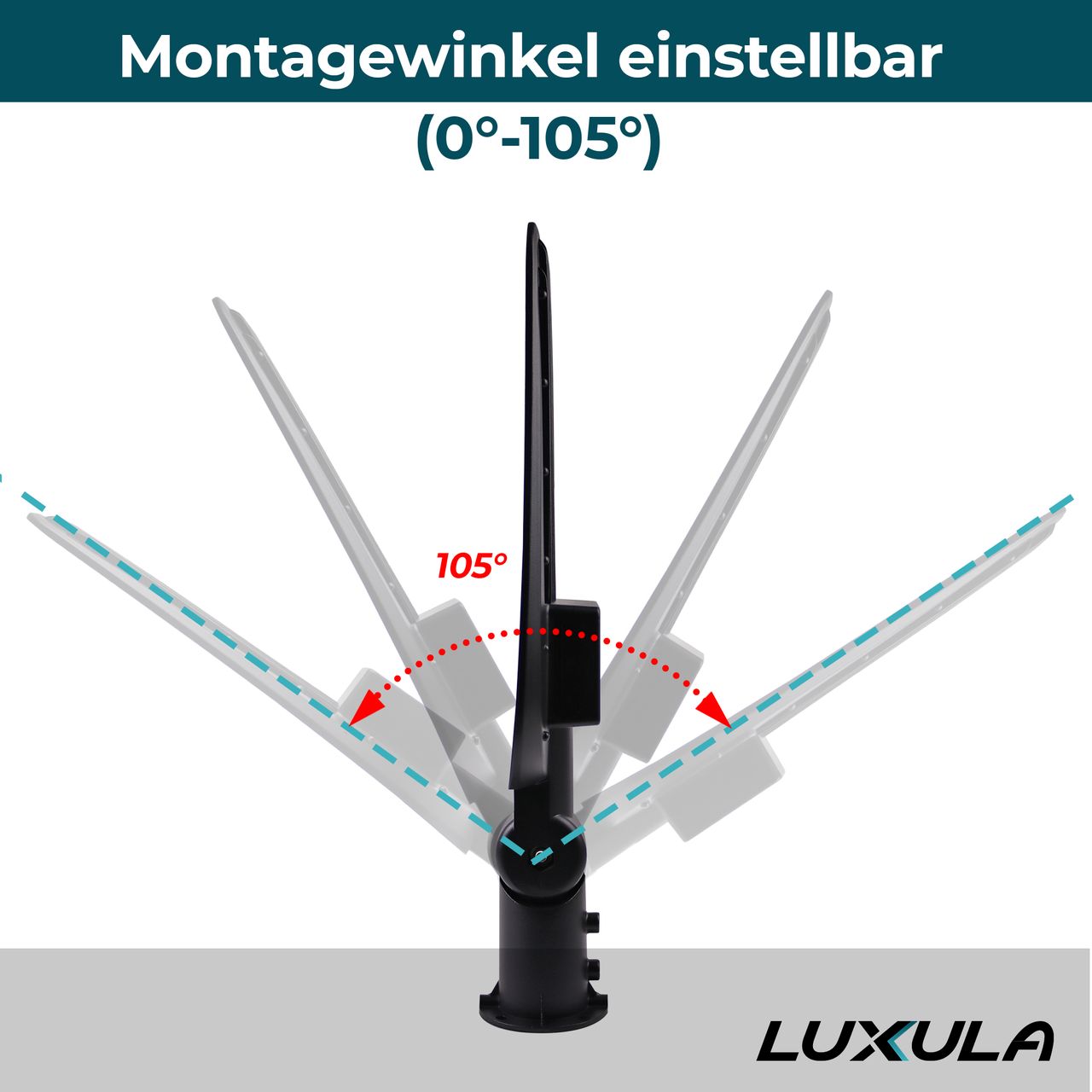 LUXULA LED-Straßenleuchte, 50 Watt