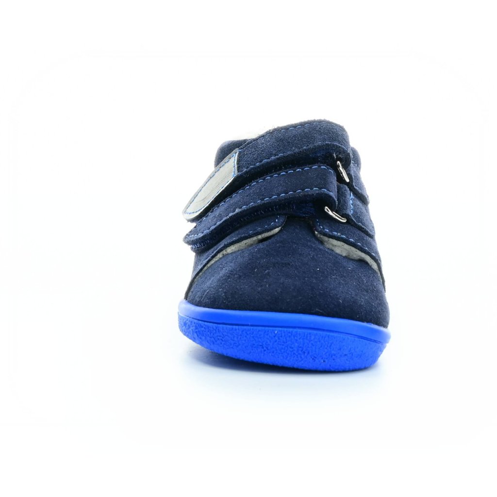 Beda Daniel mit Membran (BF 0001/W/MK) dunkelblaue Winter-Barfußstiefeletten