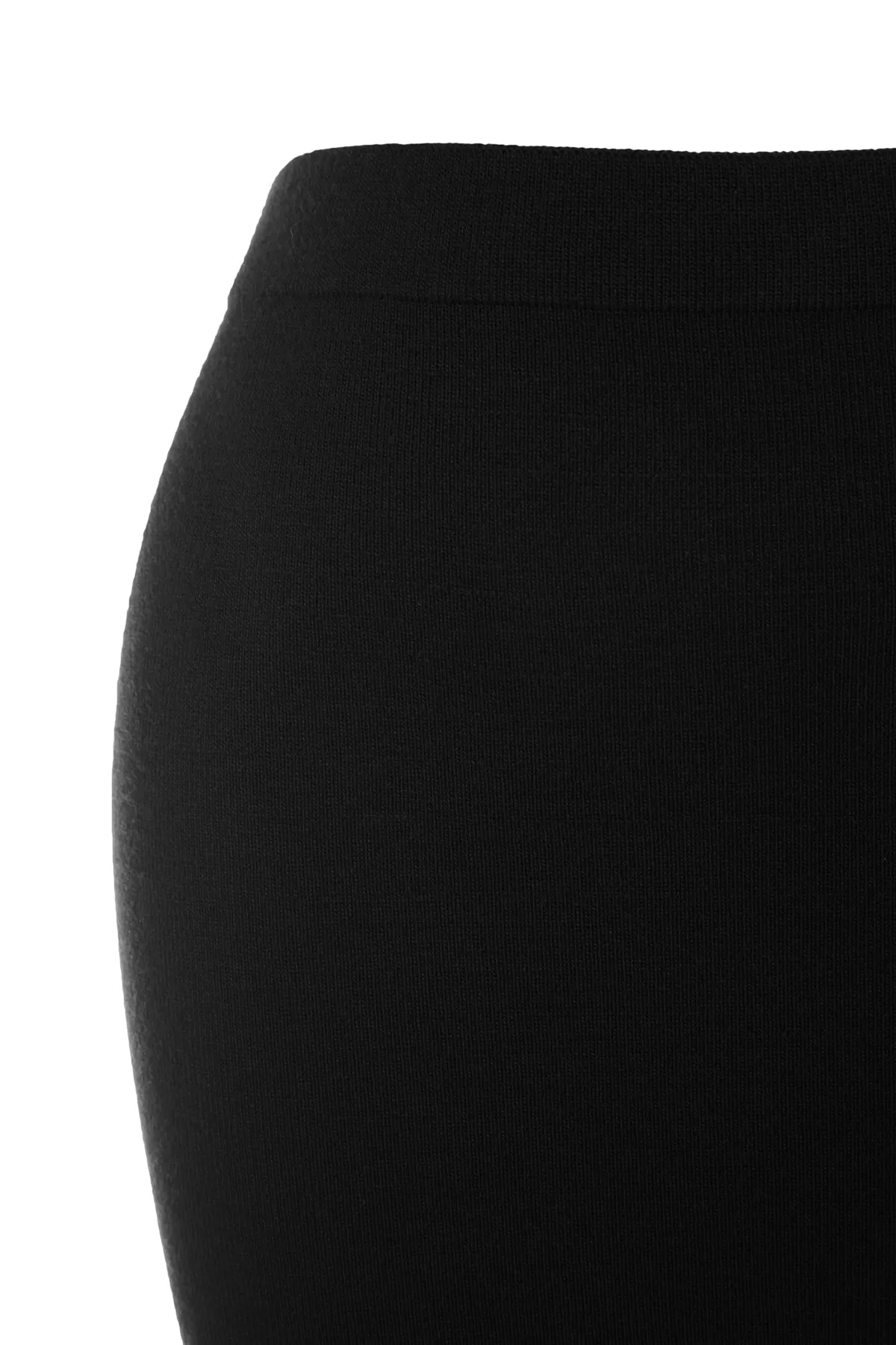 Trendyol Collection  Schwarzer Midi-Bleistift-Strickrock TWOAW20DU0006