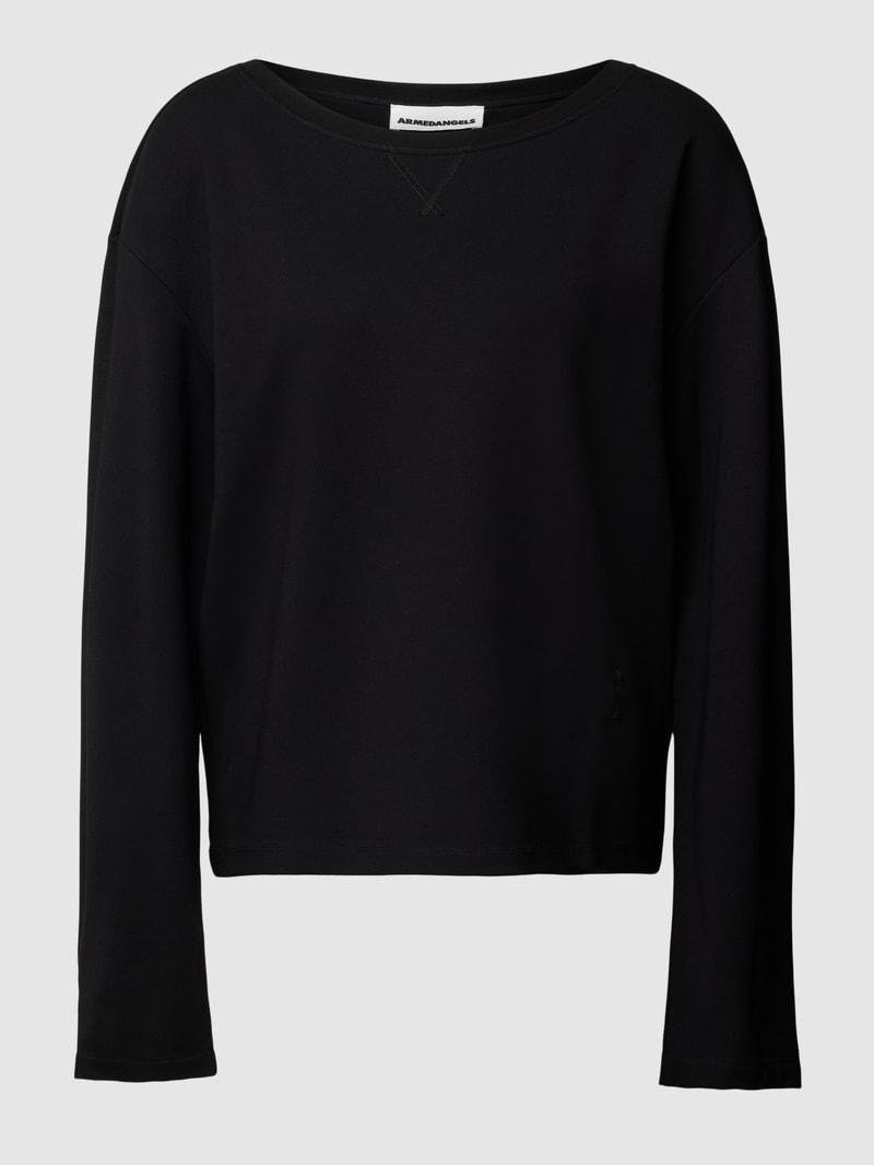 Sweatshirt mit Glockenärmeln Modell 'BEAA TRICE' in schwarz