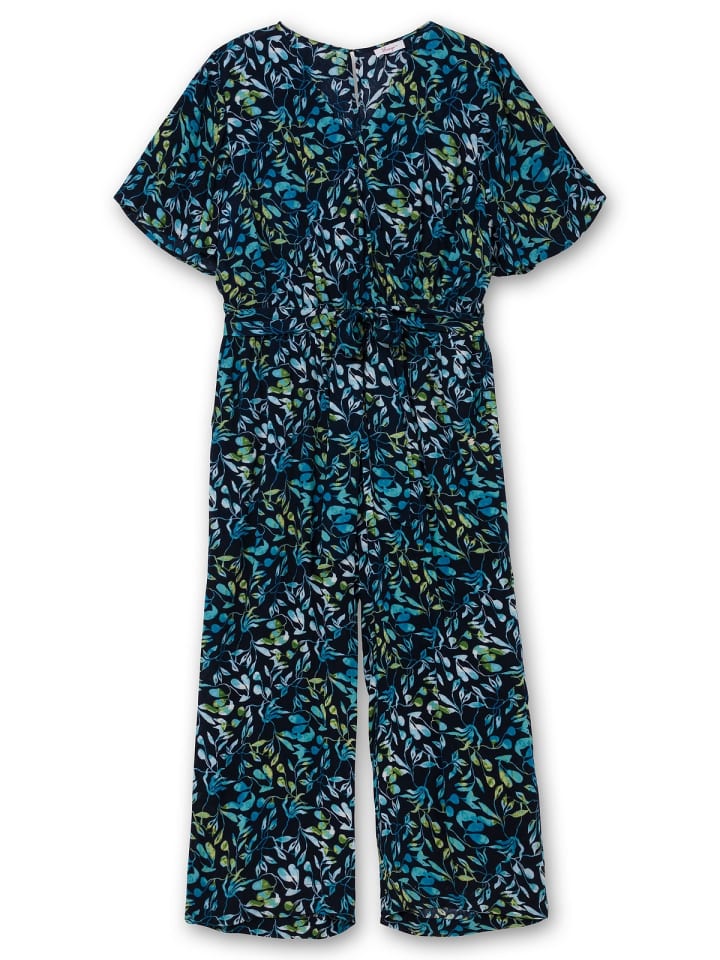 sheego Overall in tiefblau bedruckt günstig kaufen
