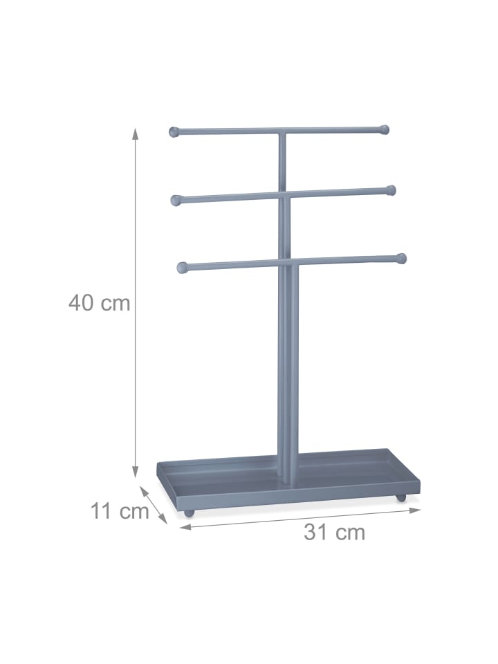 relaxdays Schmuckständer in Silber - (B)31 x (H)40 x (T)11 cm günstig kaufen onesize