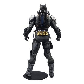 DC Multiverse Actionfigur Batman Hazmat Suit Gold Label Light Up Batman Symbol 18 cm
