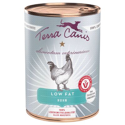 Sparpaket Terra Canis Alimentum Veterinarium Low Fat 12 x 400 g